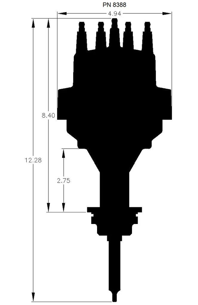 MSD Ready-to-Run Distributor fits 1964-1989 Chrysler / Dodge / Plymouth 318-360 - Additional View 6