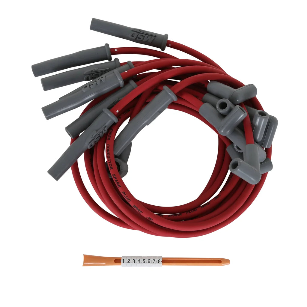MSD Red jacket fits 1972-1973 1977-1982 Ford / Lincoln / Mercury Hei boots - Kit Contents