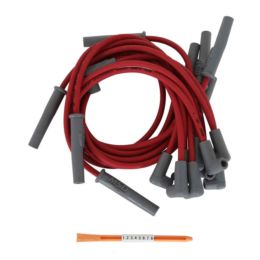 MSD Red jacket fits 1990-1997 Chevrolet / GMC Trucks BIG Block EFI - Kit Contents