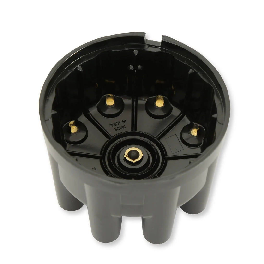 MSD Replacement cap and rotor kit for socket style distributors fits Ford V8 - Back View