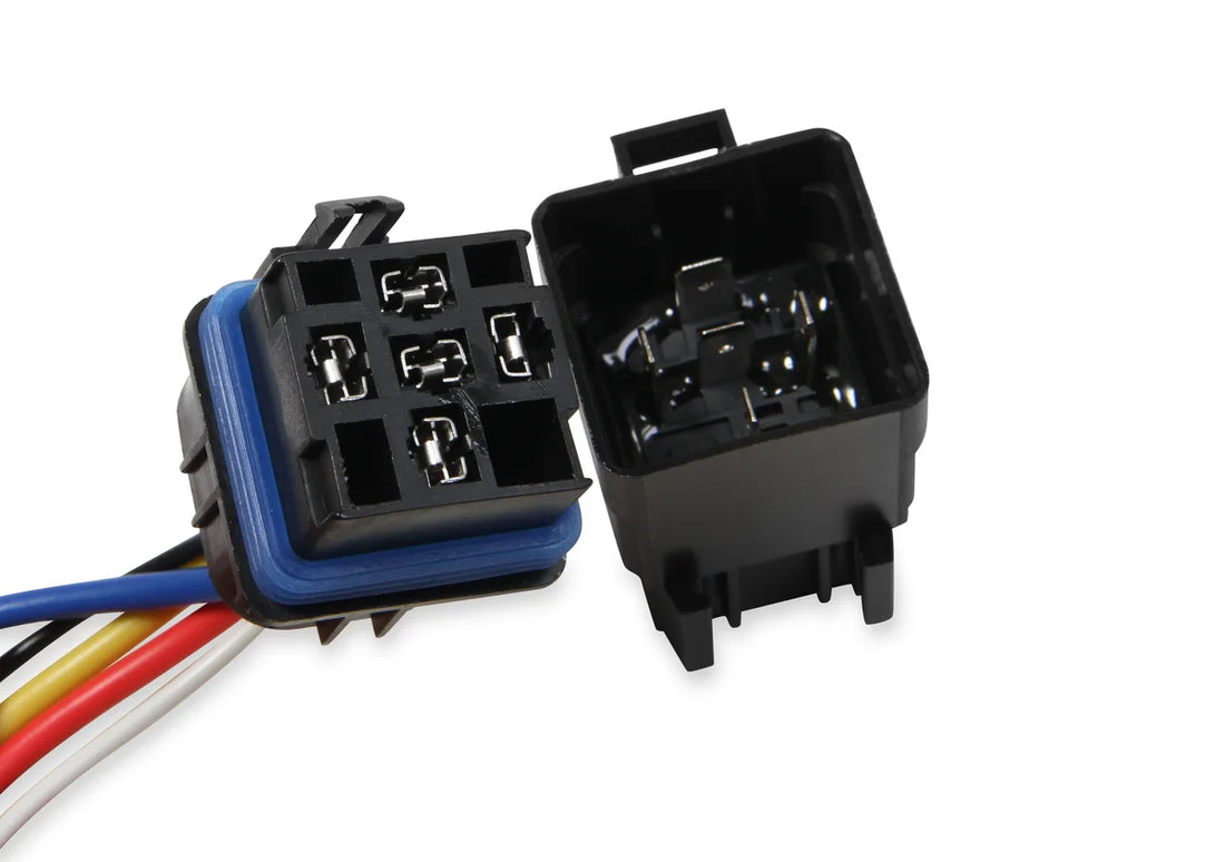 MSD SPST Relay w/Socket Harness - Side View