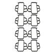 Load image into Gallery viewer, MSD Seal Port Kit for PN AirForce Manifold Set of 8 fits 2004-2007 Cadillac CTS V / 1998-2002 Chevrolet Camaro Z28 / 1997-...