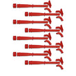 Load image into Gallery viewer, MSD Set of 8 Tubes, Elbows, End Caps and Screws, Red fits HEMI