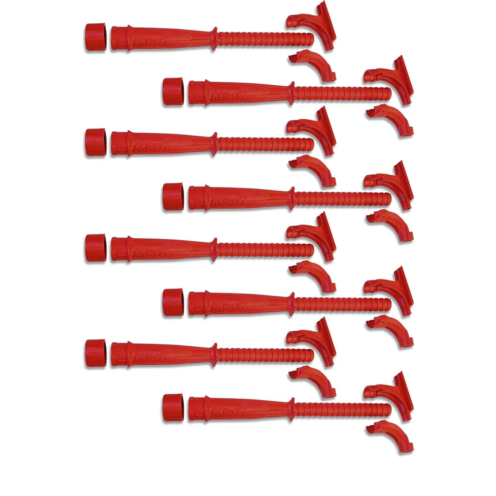 MSD Set of 8 Tubes, Elbows, End Caps and Screws, Red fits HEMI
