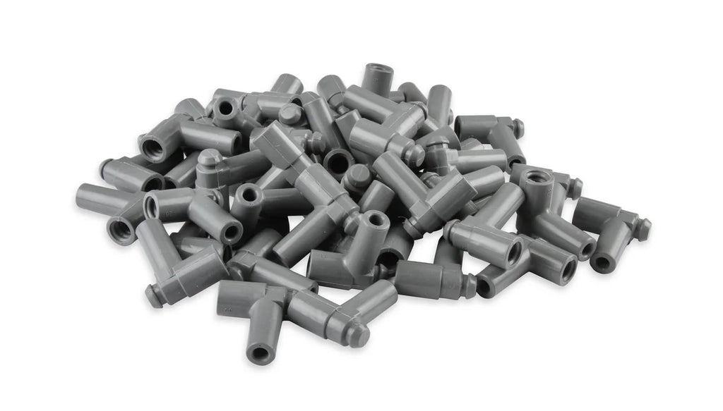 MSD Spark Plug Boots, 90 Degree with GM HEI Nipple, Gray Silicone, 50EA - Additional View 5