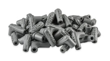 Load image into Gallery viewer, MSD Spark Plug Boots, 90 Degree with MSD Logo, Gray Silicone 50EA - Back View