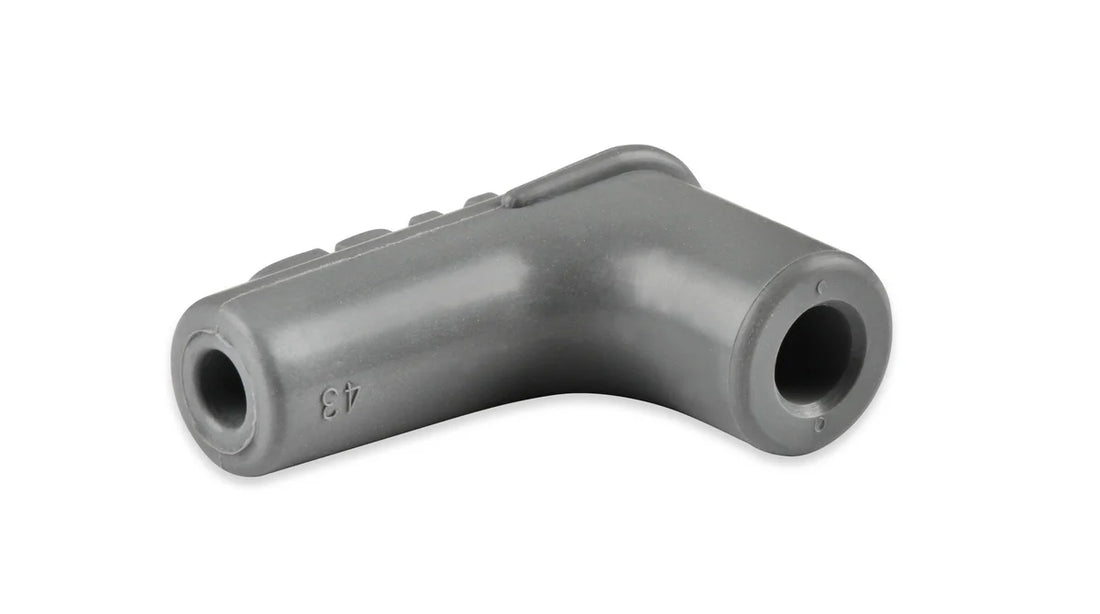 MSD Spark Plug Boots, 90 Degree with MSD Logo, Gray Silicone 50EA - Additional View 5