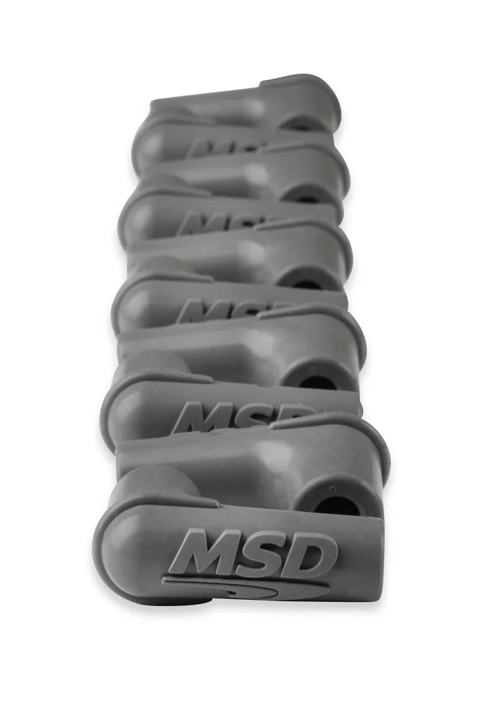 MSD Spark Plug Boots, 90 Degree with MSD Logo, Gray Silicone 50EA - Additional View 6