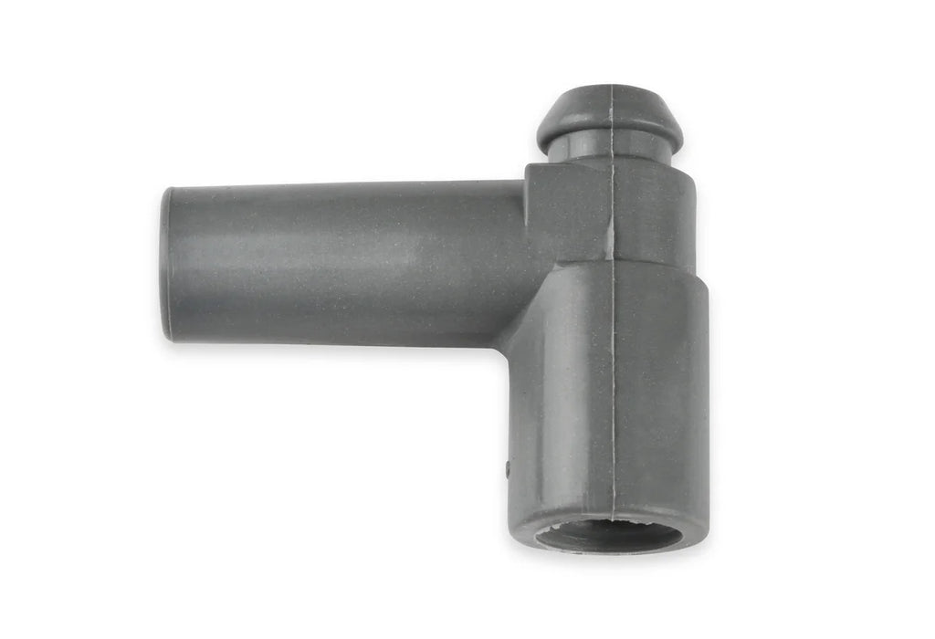 MSD Spark Plug Boots, Straight/Multi-Angle, with MSD Logo Gray Silicone, 50EA - Installation View