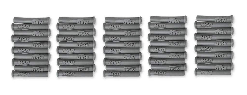 MSD Spark Plug Boots, Straight/Multi-Angle, with MSD Logo Gray Silicone, 50EA - Additional View 5