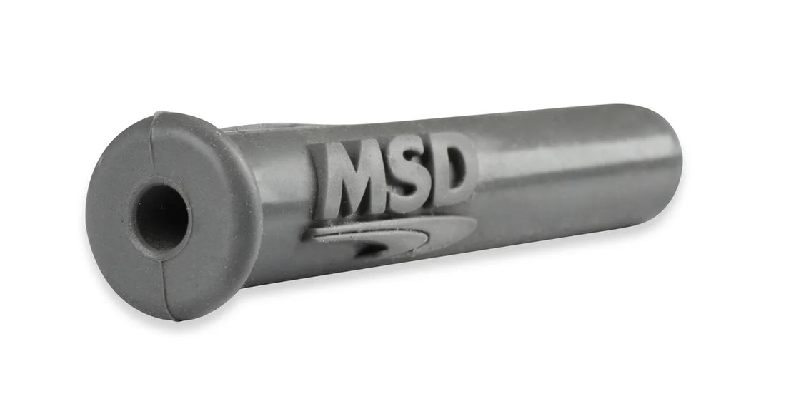 MSD Spark Plug Boots, Straight/Multi-Angle, with MSD Logo Gray Silicone, 50EA - Additional View 6