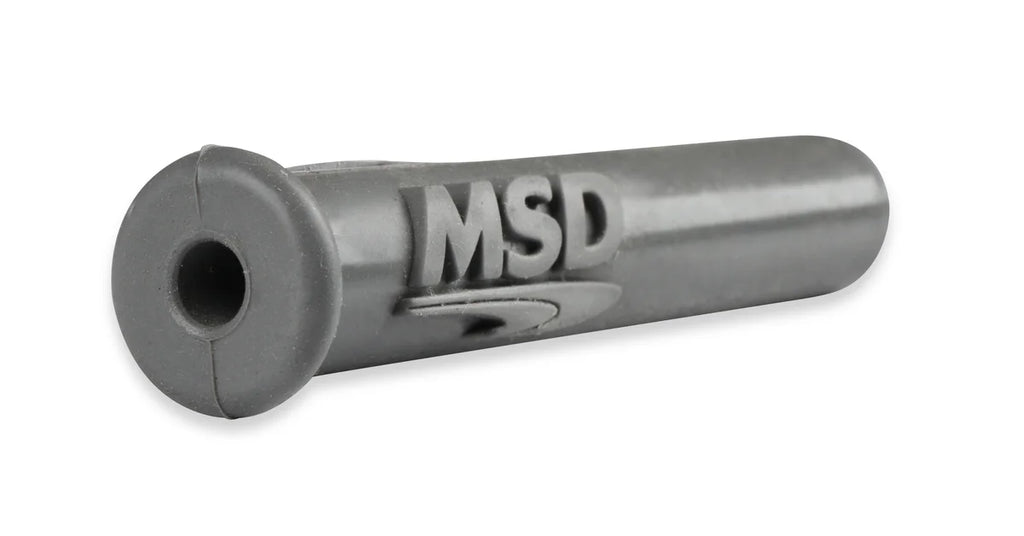 MSD Spark Plug Boots, Straight/Multi-Angle, with MSD Logo Gray Silicone, 50EA - Additional View 6