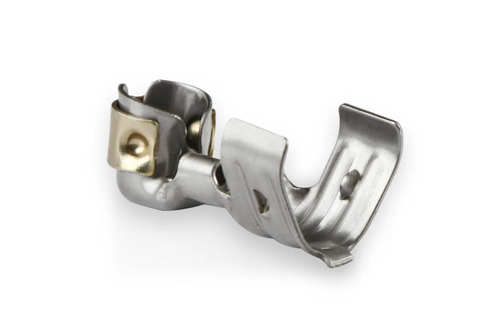 MSD Spark Plug Terminals, 90 Degrees Dual Crimp, Stainless Steel Qty 50 - Back View