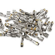 Load image into Gallery viewer, MSD Spark Plug Terminals, Straight Dual Crimp, Multi-Angle, Stainless Steel Qty 50 - Main Product View