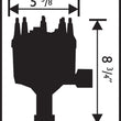 Load image into Gallery viewer, MSD Steel gear for factory roller cam, includes module 8452 - Side View