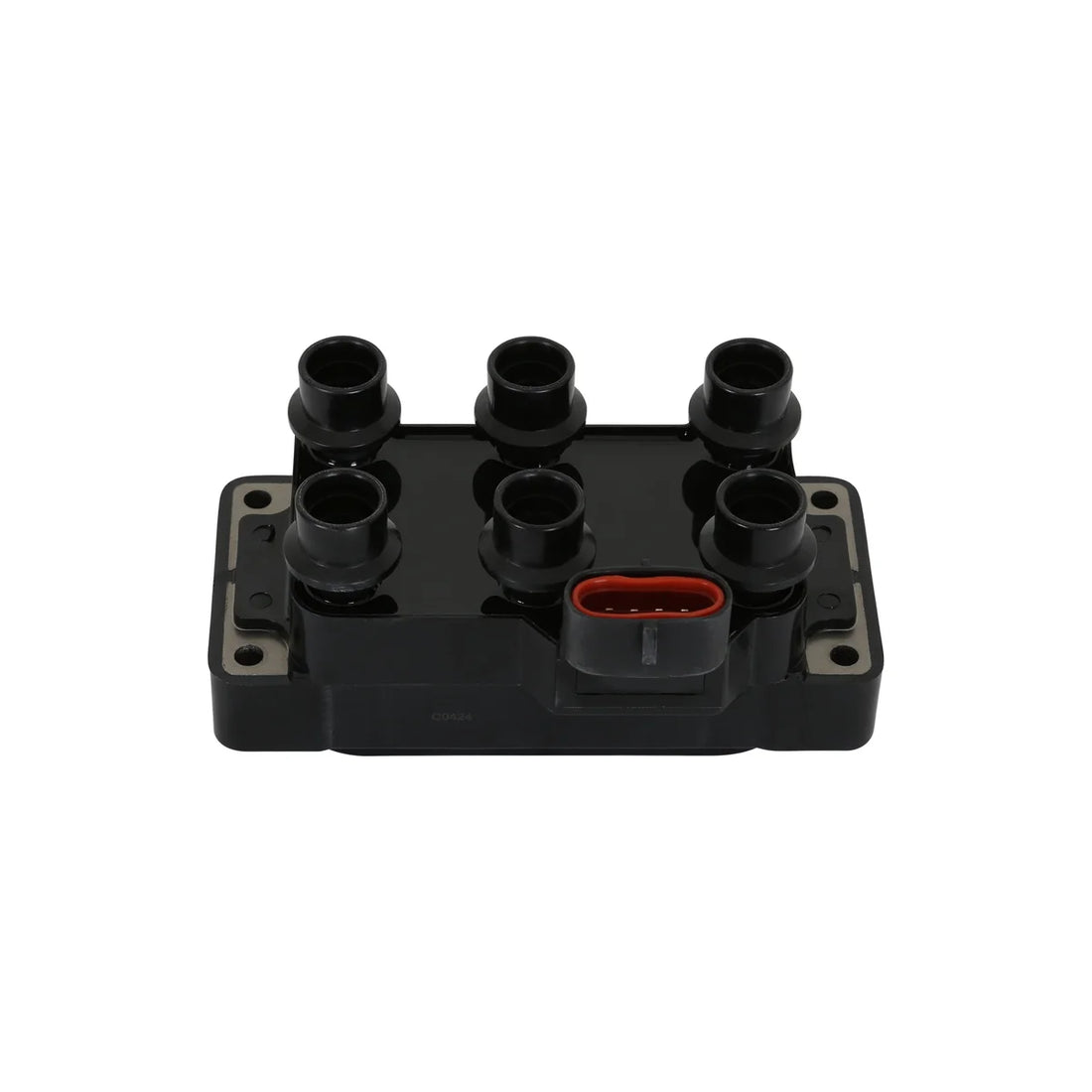 MSD Street Fire Ignition Coil Pack, 6-Tower DIS Style, Black, Single fits 1994-2000 Ford - Side View