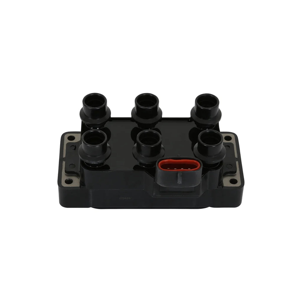 MSD Street Fire Ignition Coil Pack, 6-Tower DIS Style, Black, Single fits 1994-2000 Ford - Side View