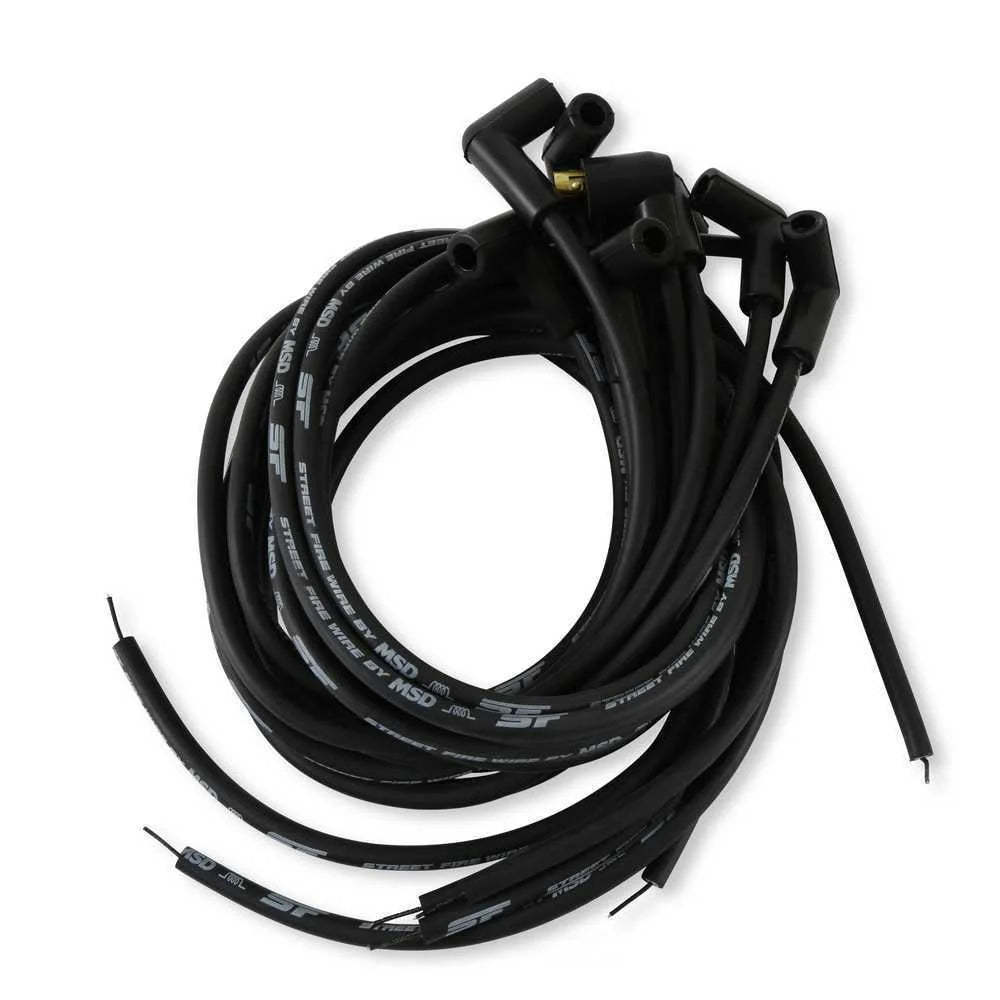 MSD Street-Fire Wire Set 90°, Sock/ , Univ 5553 fits 8 Cyl Hei - Installation View