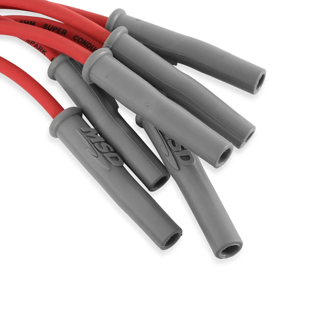 MSD Super Conductor Spark Plug Wire Set, 3.8L V6 Distless fits 1984-1987 Buick Regal Grand National - Back View