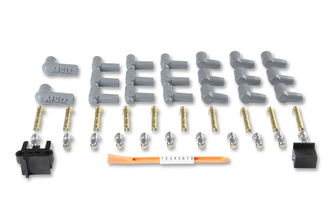 MSD Super Conductor Spark Plug Wire Set 8 Cyl 90° Plug, Socket/HEI Cap 31239 - Additional View 5