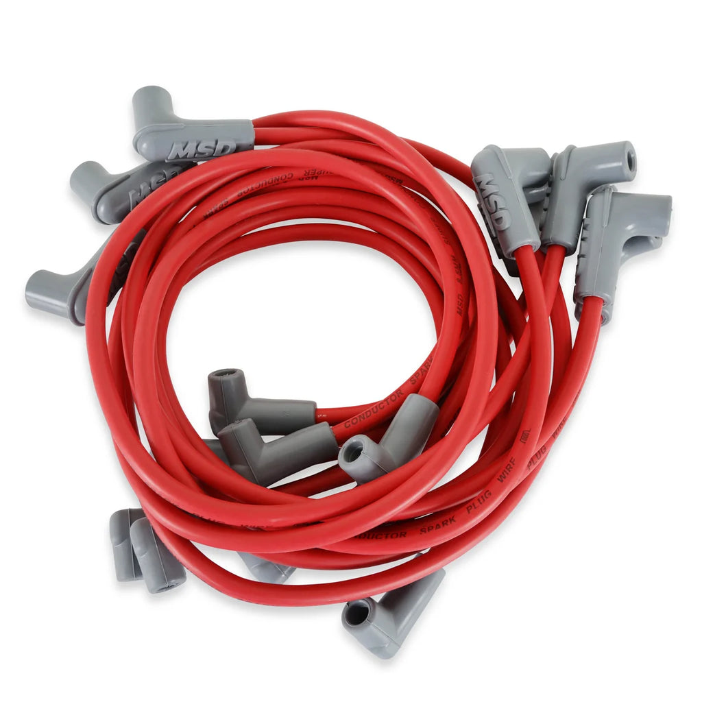 MSD Super Conductor Spark Plug Wire Set, Chevy Truck 305-350 '85-On - Side View