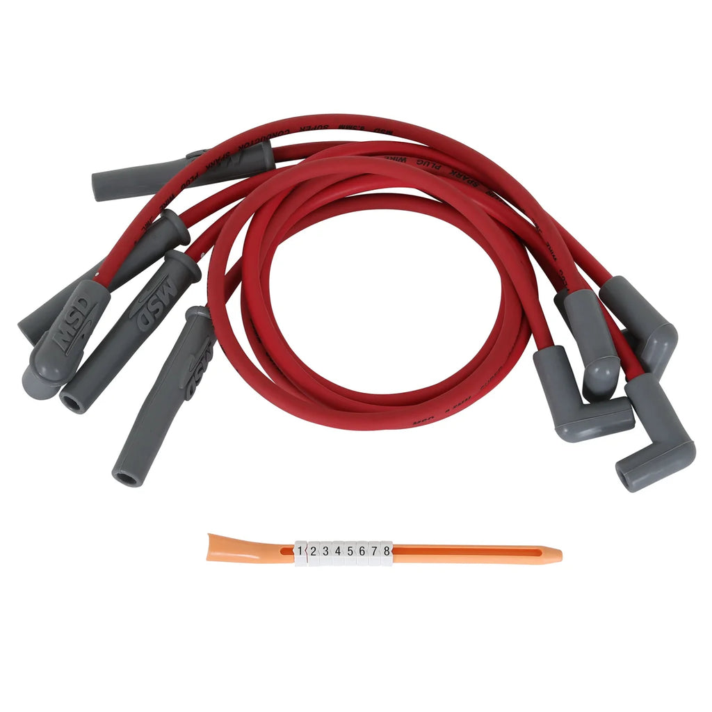 MSD Super Conductor Spark Plug Wire Set, Ford 2300 4 Cyl. - Kit Contents