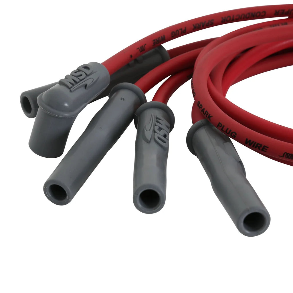 MSD Super Conductor Spark Plug Wire Set, Ford 2300 4 Cyl. - Back View