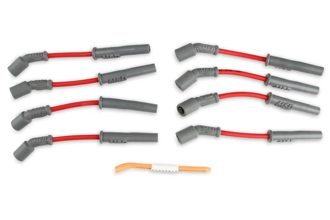 MSD Super Conductor Spark Plug Wire Set, GM LS1, '97-On, Vette, Camaro 32819 - Side View