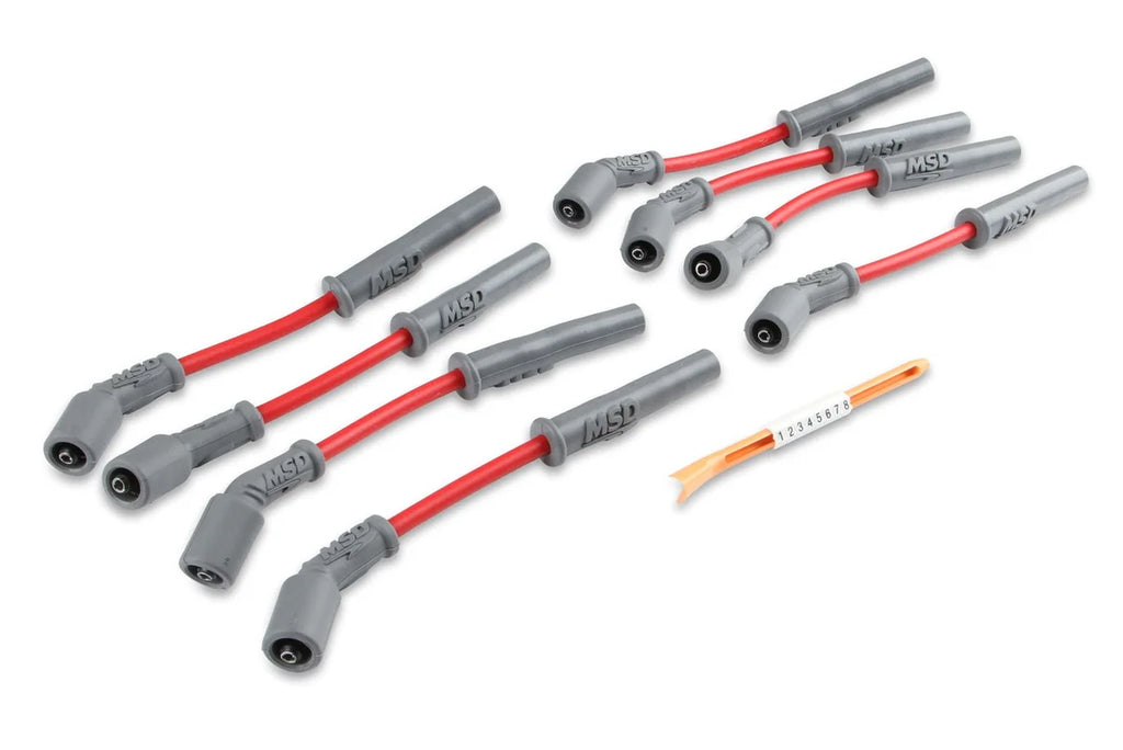 MSD Super Conductor Spark Plug Wire Set, GM LS1, '97-On, Vette, Camaro 32819 - Installation View
