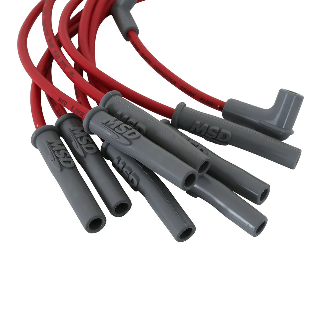 MSD Super Conductor Spark Plug Wire Set fits 1994-1995 Ford Mustang GT 5.0L - Back View