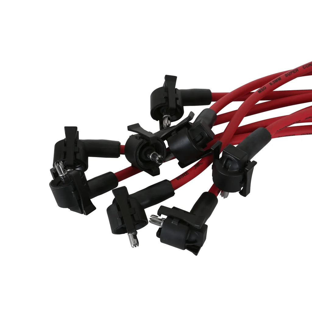 MSD Super Conductor Spark Plug Wire Set fits 1996-1997 Ford Mustang Cobra 4.6L - Side View