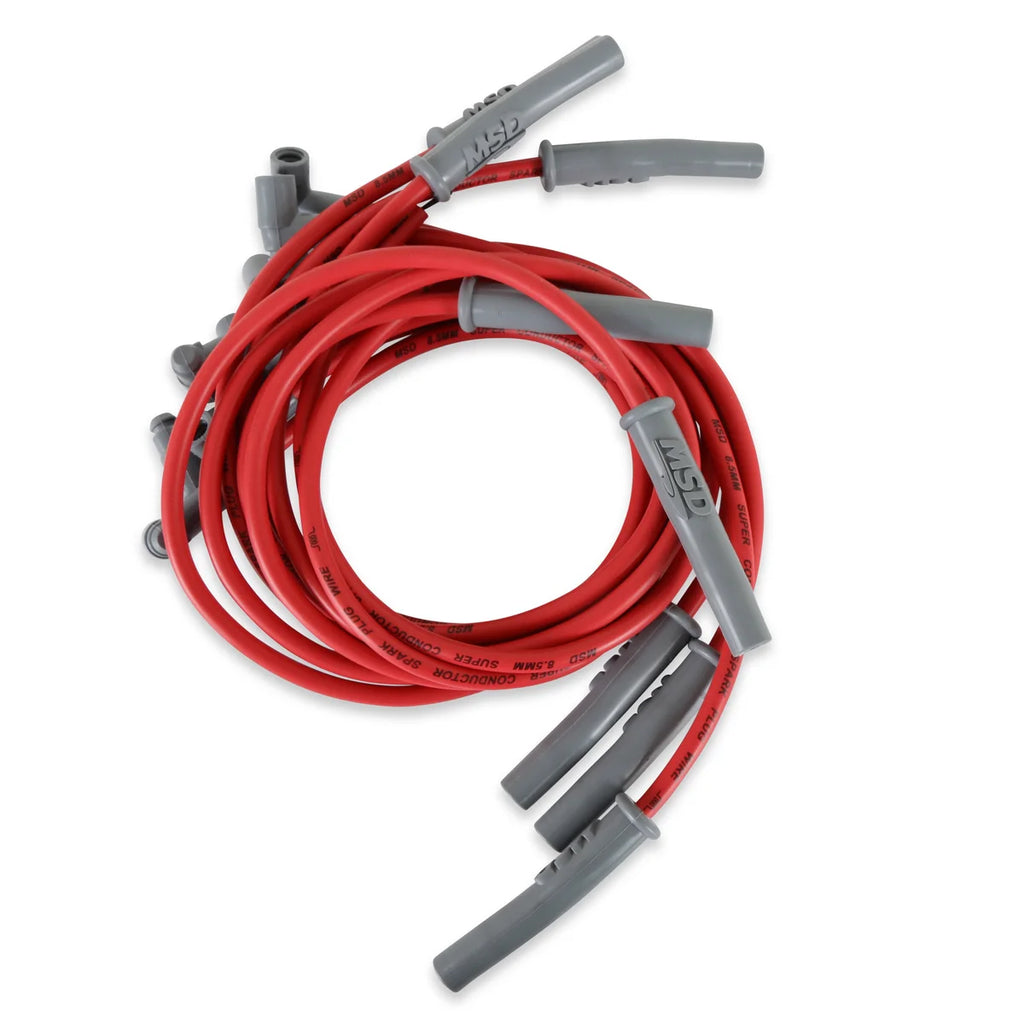 MSD Super Conductor Spark Plug Wire Set w/HEI Cap fits 1967-1988 American Motors / Jeep V8 - Main Product View