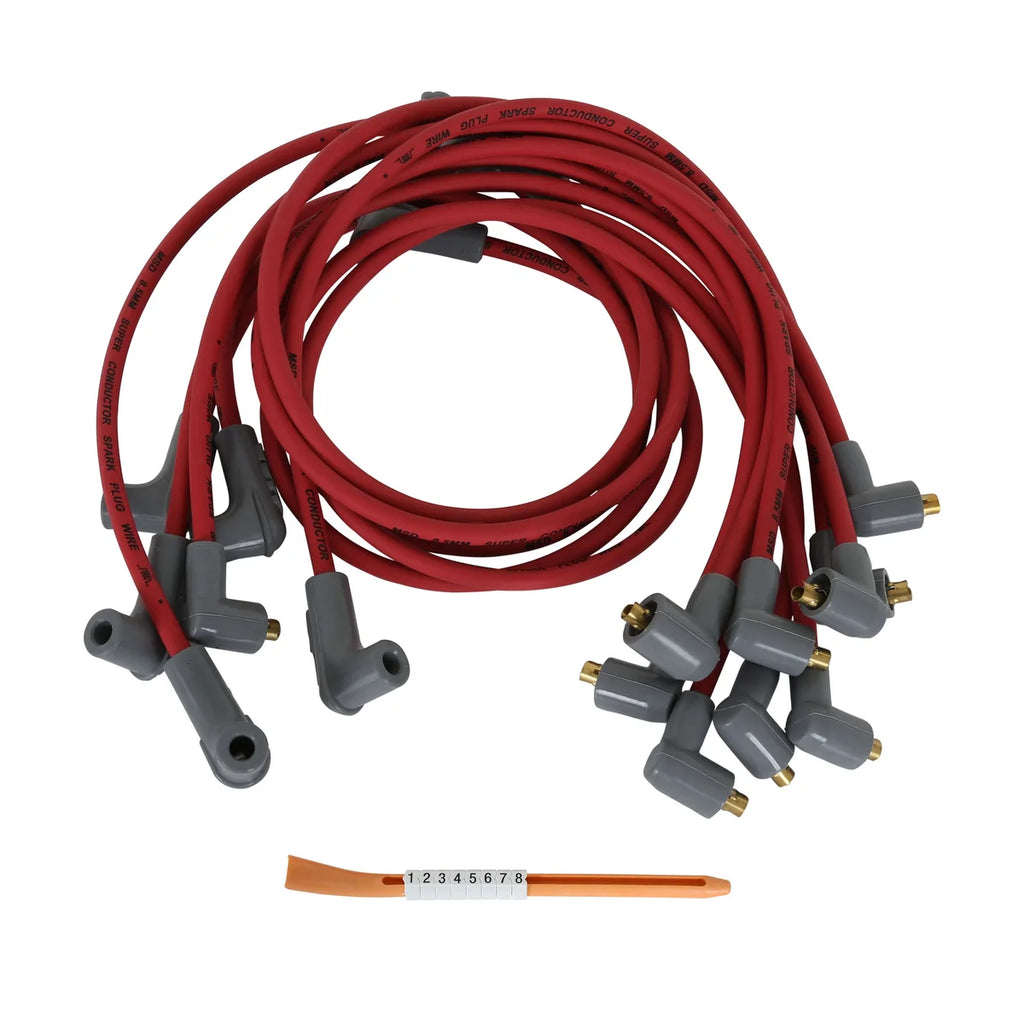 MSD Super Conductor Spark Plug Wire Set,Big Block Chevy, Socket Dist. Cap - Kit Contents