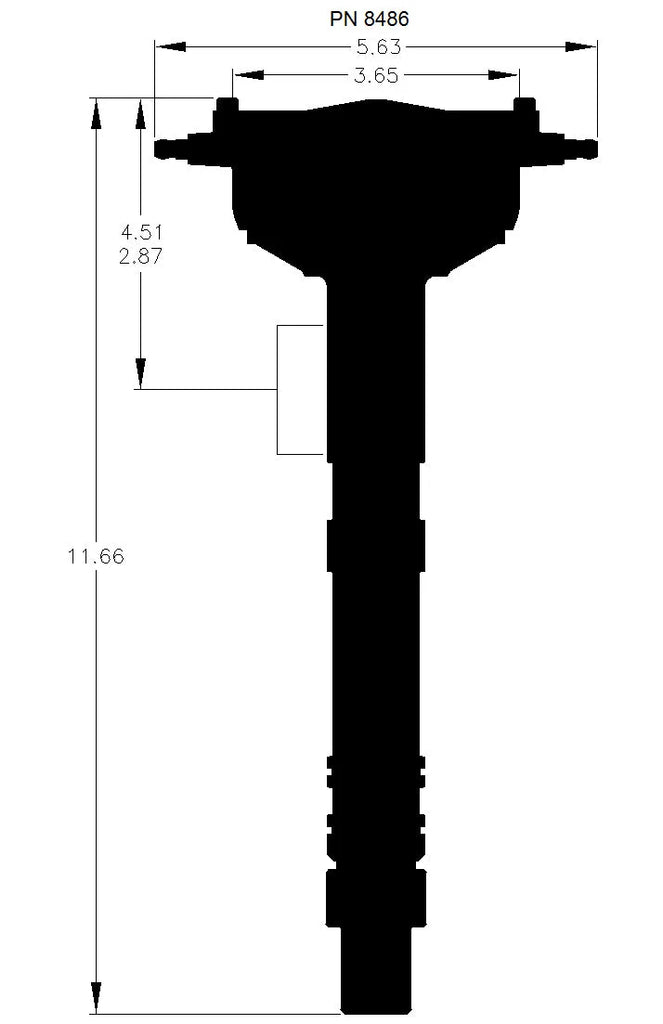 MSD Super Tall Block Crab Cap Distributor fits Chevrolet V8 - Additional View 6