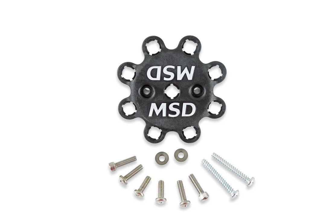 MSD The kit includes MSD Cap, PN 84333 and Race Rotor, PN 8467 - Side View