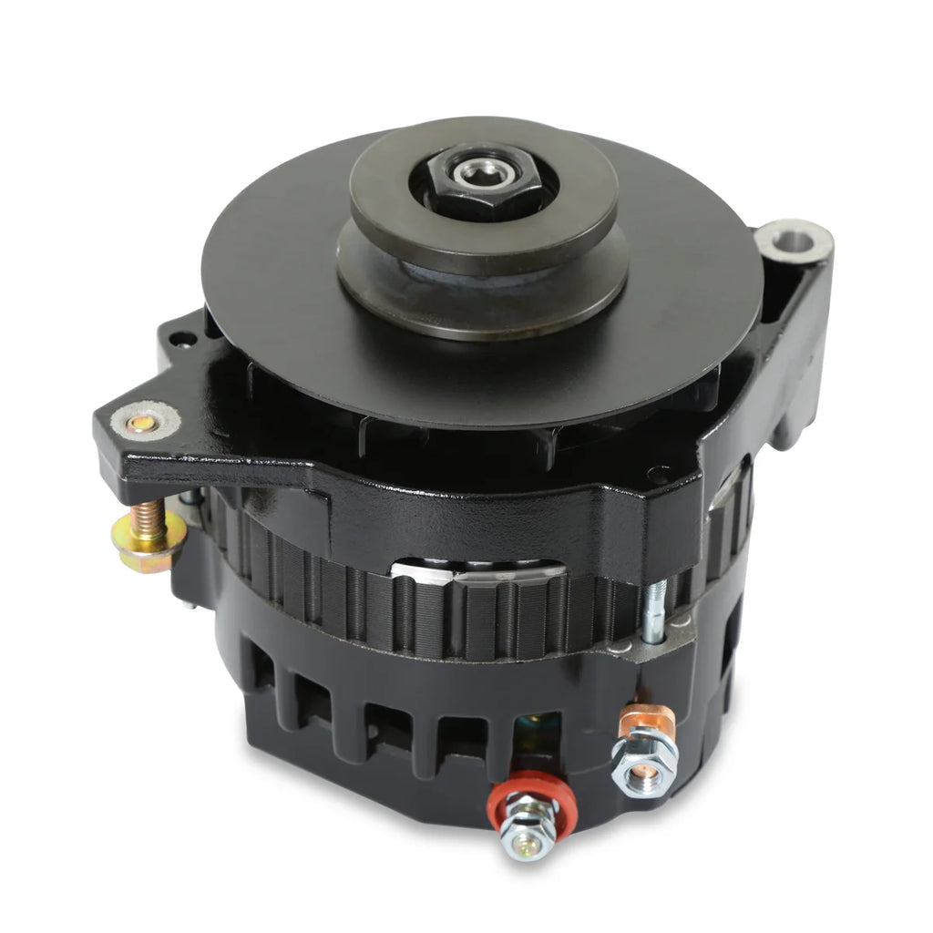 MSD This Alternator features 160 AMPS and a black finish for subtle appearance! - Installation View
