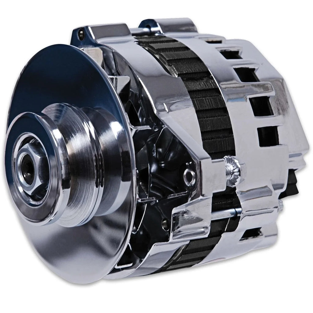 MSD This Alternator features 160 AMPS and  a show quality chrome finish!