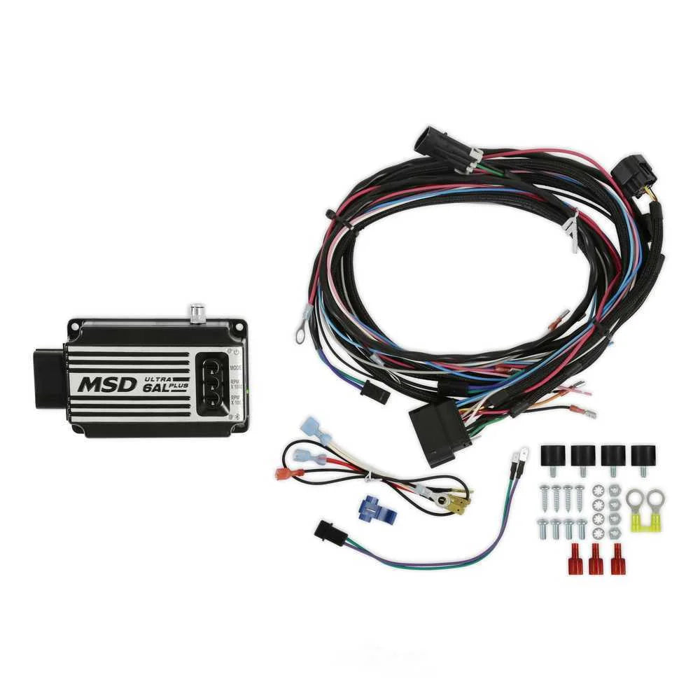 MSD Ultra 6AL Plus Ignition Control - Black 65233 - Side View