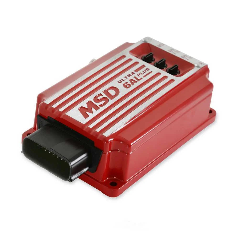 MSD Ultra 6AL Plus Ignition Control - Red 6523 - Side View