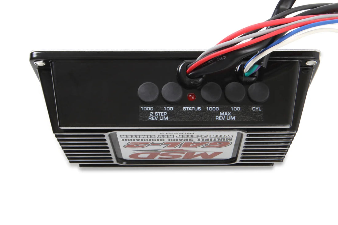 MSD Universal - Built-in 2 Step Rev-Limiter - Rotary Dials - Back View