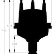 Load image into Gallery viewer, MSD VW Billet Distributor 8485 - Side View