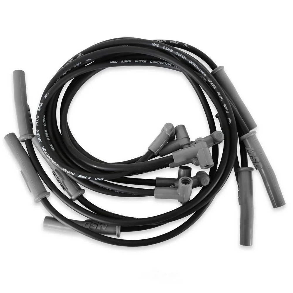 MSD use on HEI, Black jacket. 31363 fits 1973-1976 Chevrolet BIG Block / 1973-1976 GMC BIG Block - Back View