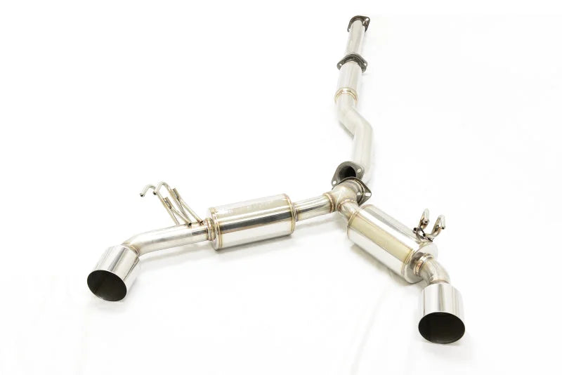 MXP 08-14 Mitsubishi Evolution 10 SUS401 Comp RS Exhaust System - Side View