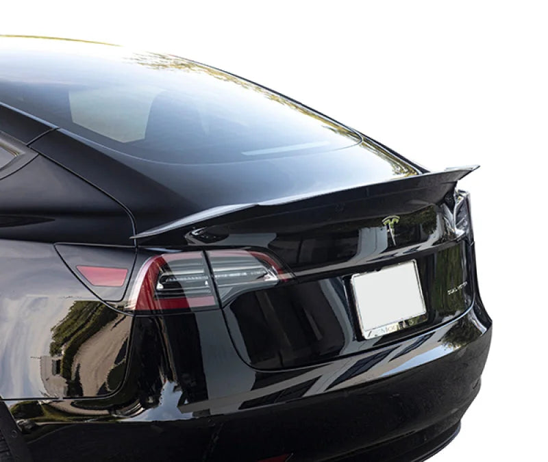 MXP 2017+ Tesla Model 3 T3-1 Wet Carbon Rear Spoiler - Main Product View