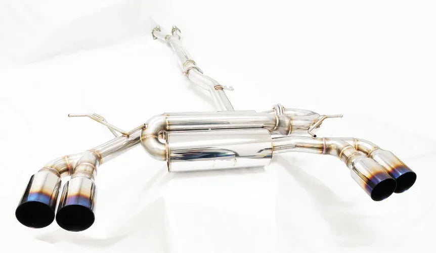 MXP 10-14 Hyundai Genesis V6 T304 SP Exhaust System - Side View
