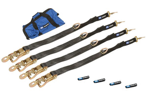 Mac's Tie Downs 4 Tie Down/Axle Strap Combo Direct Hook 511118