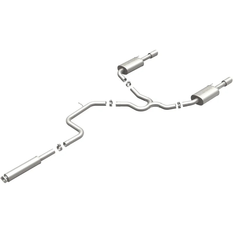 MagnaFlow 00-05 Chevy Impala/Monte Carlo V6 3.4L/3.8L Dual Rear Exit Stainless Cat-Back Perf Exhaust - Main Product View