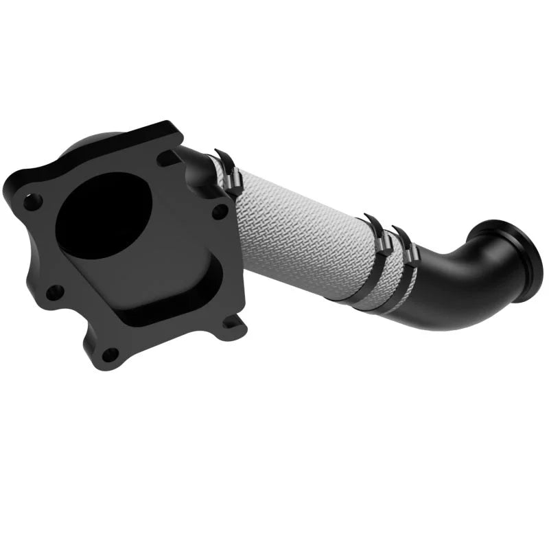 MagnaFlow 01-05 Chevy/GMC Duramax Diesel V8 6.6L 4 inch System Exhaust Pipe - Side View