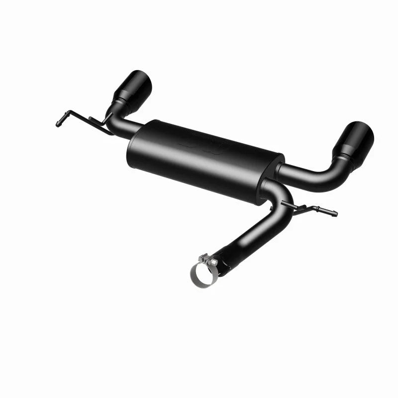 MagnaFlow 07-17 Jeep Wrangler JK 3.8/3.6L Dual Split Rear Exit Black Axle-Back Exhaust - Additional View 5