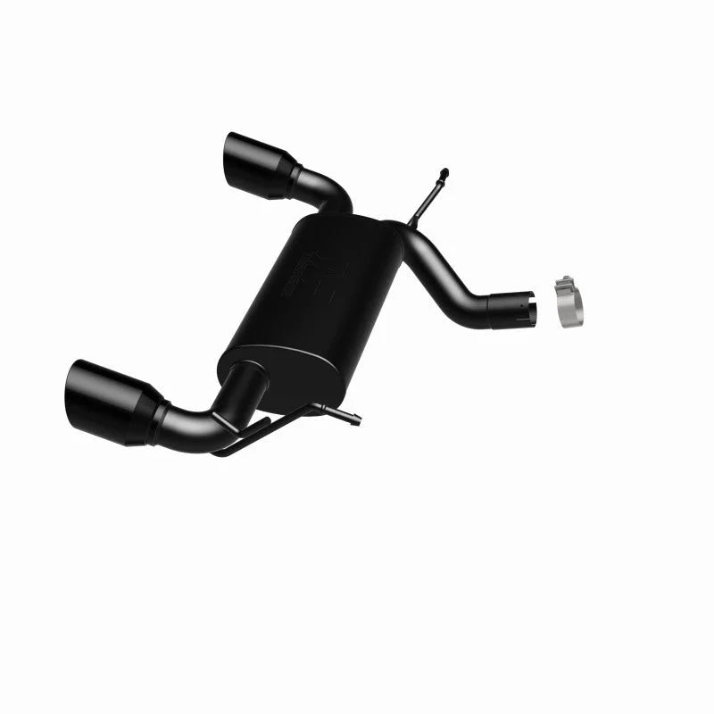 MagnaFlow 07-17 Jeep Wrangler JK 3.8/3.6L Dual Split Rear Exit Black Axle-Back Exhaust - Additional View 7